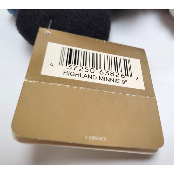 Vintage Disney Store Highland Minnie Mouse 9" Beanbag Plush Doll Tag NOS - Lot A - Picture 7 of 13